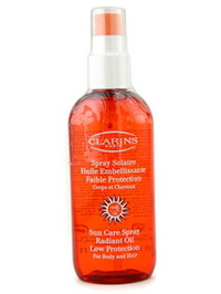 Clarins Sun Care Spray Radiant Oil Low Protection For Body & Hair SPF 6 --150ml/5.1oz - 5.1oz