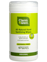 Clean Well Hand Sanitizing Wipes - Original (Canister) - 40wipes