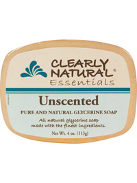 Clearly Natural Glycerine Bar Soap - Unscented - 4oz