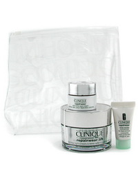 Clinique Repairwear Set: Night Cream + Serum + Eye Cream + Bag - 4 items