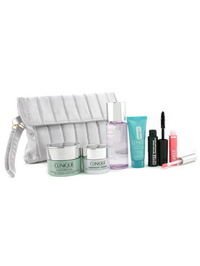 Clinique Travel Set: Makeup Remover + Superdefense + Turnaround Concentrate + Repairwear Contour + L - 7 items