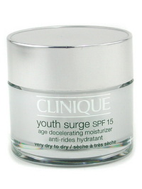 Clinique Youth Surge SPF 15 Age Decelerating Moisturizer - Very Dry to Dry --50ml/1.7oz - 1.7oz