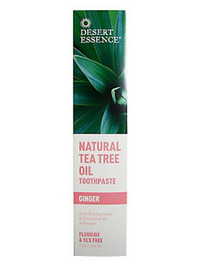 Desert Essence Natural Tea Tree Oil Toothpaste - Ginger - 7oz