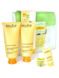 Decleor Home SPA Set: Expert Contour + Gel Deuche Exfoliant + Aromessence Contour + Contour Balm 4pc - 4 items