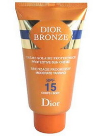 Dior Bronze Moderate Tanning Protective Sun Cream SPF 15 - 5.4oz