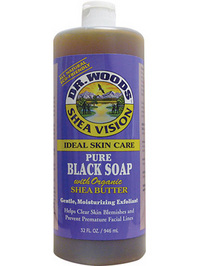 Dr. Woods Pure Black Soap w/ Organic Shea Butter - 32oz