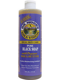Dr. Woods Pure Black Soap w/ Organic Shea Butter - 16oz