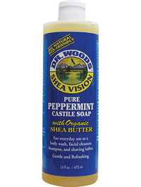 Dr. Woods Pure Peppermint Castile Soap w/ Organic Shea Butter - 16oz