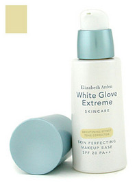 Elizabeth Arden White Glove Extreme Skin Perfecting Makeup Base SPF 20 PA++ - Brightening Effect (Ivory) - 1oz