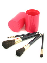 Estee Lauder Brush Set (Face, Blush, Eye Shadow, Lip) - 4 pcs+ 1case