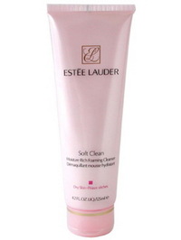 Estee Lauder Soft Clean Moisture Rich Foaming Cleanser ( Dry Skin ) - 4.2oz
