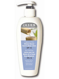 Jason Fragrance Free Mineral Based Hand & Body Lotion with SPF 15 - 8.5oz