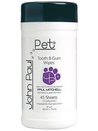 John Paul Pet Pet Tooth & Gum Wipes, 45 sheets - 8oz.