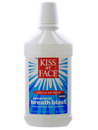 Kiss My Face Spearmint Breath Blast with Fluoride - 16oz