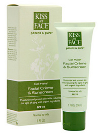 Kiss My Face Cell Mate Face Creme & Sunscreen SPF 15 - 1oz