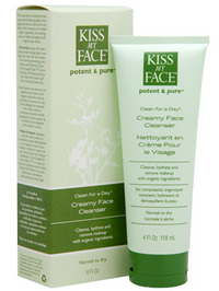 Kiss My Face Clean For A Day (Creamy Face Cleanser) - 4oz