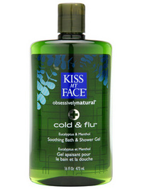 Kiss My Face Shower/Bath Gel Cold & Flu - 16oz