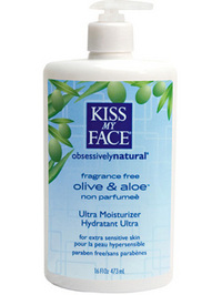 Kiss My Face Olive/Aloe Fragrance Free Moisturizer - 16oz