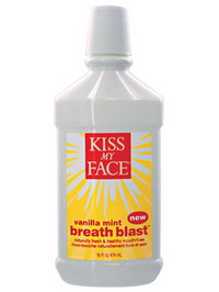 Kiss My Face Vanilla Mint Breath Blast - 16oz