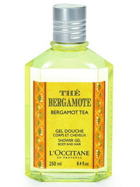 L'Occitane Bergamot Tea Shower Gel for Body & Hair - 8.4oz