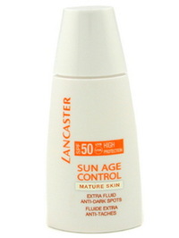 Lancaster Sun Age Control Extra Fluid Anti-Dark Spots SPF 50 High Protection - Mature Skin - 1oz