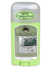 Nature's Gate Organic Lemongrass & Clary Sage Deodorant Stick - 2.5oz