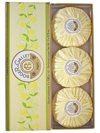 Roger & Gallet Citron Boxed Soap Trio - 3x3.5oz