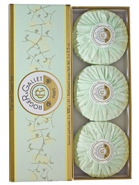 Roger & Gallet Green Tea Boxed Soap Trio - 3x3.5oz