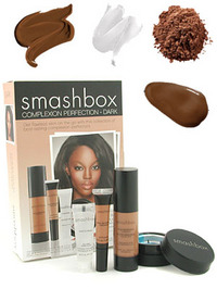 Smashbox Complexion Perfection Kit - Dark (Foundation, Powder, Primer, Concealer) 80493 - 4 pcs