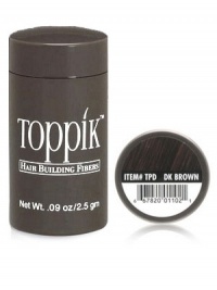 Toppik Hair Building Fibers 0.09oz travel size -dark brown - 0.09 oz