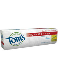 Tom's of Maine Fluoride-Free Propolis & Myrrh Toothpaste - Fennel - 6oz