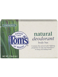 Tom's of Maine Body Bar Soap - Lemongrass Deodorant - 4oz