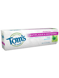 Tom's of Maine Fluoride-Free Antiplaque & Whitening Toothpaste - Spearmint - 6oz